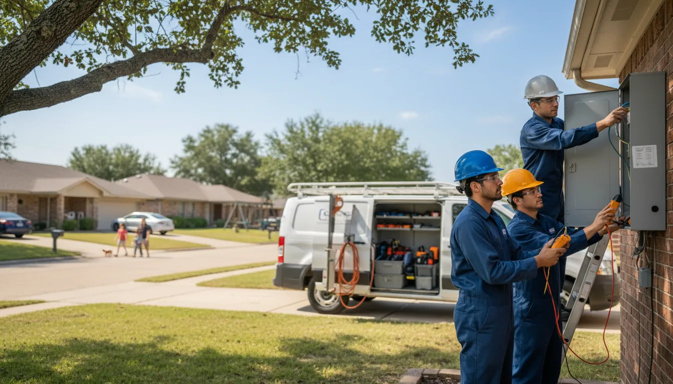 Certified electrician providing emergency electrical services in Montgomery, TX